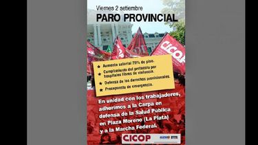 La Cicop reclama por cuestiones coyunturales y viejas demandas. (CICOP)