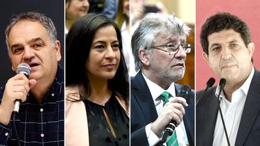Los senadores Aldo Salino (San Luis), Carolina Moisés (Jujuy), Guillermo Andrada (Catamarca) y Fernando Rejal (La Rioja) Los senadores Aldo Salino (San Luis), Carolina Moisés (Jujuy), Guillermo Andrada (Catamarca) y Fernando Rejal (La Rioja)