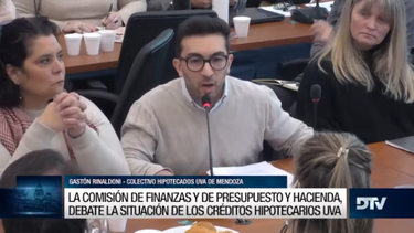 Gastón Rinaldoni, integrante del Colectivo Hipotecarios UVA de Mendoza. Gastón Rinaldoni, integrante del Colectivo Hipotecarios UVA de Mendoza.