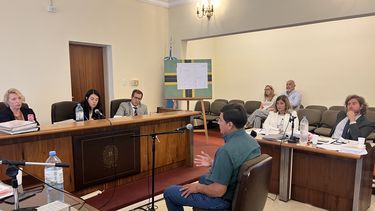 Hugo Mozo Gorvalán durante su extensa declaración ante los jueces del Tribunal Oral en lo Criminal. Hugo Mozo Gorvalán durante su extensa declaración ante los jueces del Tribunal Oral en lo Criminal.