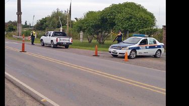 El operativo estuvo a cargo de personal del Destacamento de Policía Vial.  (LA OPINION)