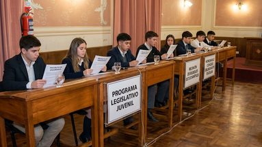 El bloque de concejales de Alianza La Libertad Avanza, conformado por Melina Panatteri y Joaquín F. A. González, elevó un proyecto de ordenanza al Honorable Concejo Deliberante (HCD) de San Pedro para la implementación del programa Jóvenes Legislando. El bloque de concejales de Alianza La Libertad Avanza, conformado por Melina Panatteri y Joaquín F. A. González, elevó un proyecto de ordenanza al Honorable Concejo Deliberante (HCD) de San Pedro para la implementación del programa Jóvenes Legislando.