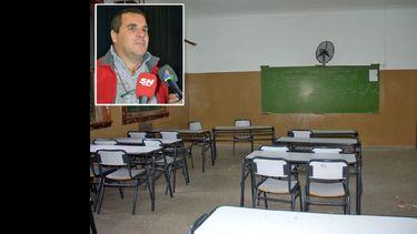 Pablo Bergadá, inspector de Infraestructura Escolar. (LA OPINION) - En agosto quedaría inaugurada la obra de calefacción en el edificio de Estrada 1225. (LA OPINION)