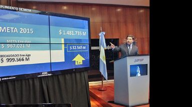 Echegaray informó los ingresos de este año: 999.565,6 millones de pesos. (NA)