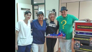 La jornada solidaria fue el pasado domingo en el Hospital. (MAGO GABRIEL)