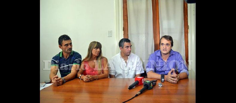 Los ediles: Ruggeri, Clark, Brigatti y Settembrini se mostraron disconformes con la administración de Macri en sus primeros cincuenta días de gestión. (LA OPINION)