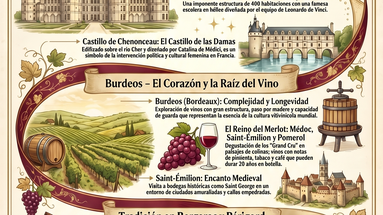 Francia a través de la copa: un recorrido por los paisajes y sabores del Viejo Mundo
