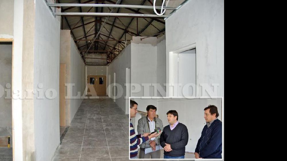 La obra: ayer se hizo una recorrida con la prensa de la que participó Lisandro Bormioli. (LA OPINION)