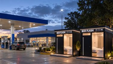 Los mini hoteles Box Flash que llegarían a las estaciones de servicio de las rutas de Argentina. Los mini hoteles Box Flash que llegarían a las estaciones de servicio de las rutas de Argentina.
