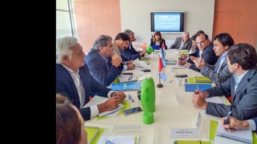 El encuentro tuvo lugar en la sede porteña del Banco de la Provincia de Buenos Aires. (MIN. AGROINDUSTRIA)
