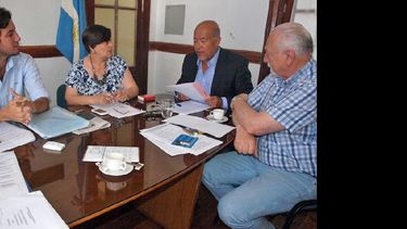 Ramiro Llan de Rosos, Ofelia Aguilar Ortiz, Carlos Elizalde y Luis Migliaro, en el nuevo bloque. (BLOQUE JUNTOS POR PERGAMINO) Ramiro Llan de Rosos, Ofelia Aguilar Ortiz, Carlos Elizalde y Luis Migliaro, en el nuevo bloque. (BLOQUE JUNTOS POR PERGAMINO)