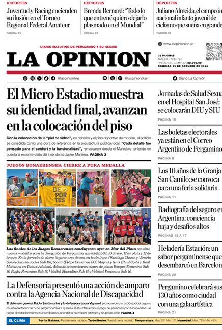 La Opinión OnLine | tapa 19 de octubre