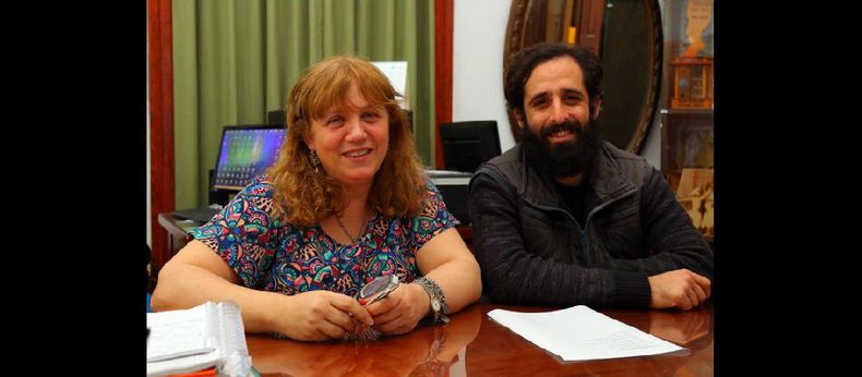 Cristina Torrano y Hernán Zárate. Este domingo se realizará la segunda edición de Bellas Artes te encuentra bailando. (PRENSA-MUNICIPIO)
