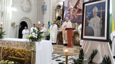 La misa por el Papa Francisco se realizó en la Parroquia Merced de Pergamino.