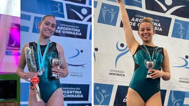 Guadalupe Aranibe y Azul Álvarez compitieron en el Torneo Nacional en Mar de Ajó.