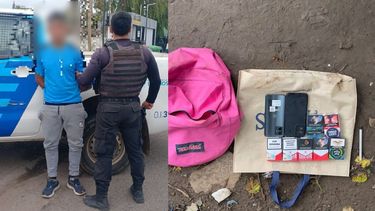 El sujeto podría ser uno de los autores del violento atraco en el local de avenida Ameghino de este miércoles a la madrugada. El sujeto podría ser uno de los autores del violento atraco en el local de avenida Ameghino de este miércoles a la madrugada.