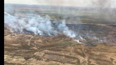 El fuego sigue afectando fuertemente al Delta del río Paraná. El fuego sigue afectando fuertemente al Delta del río Paraná.