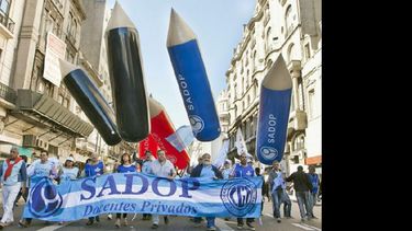 Mario Almirón y el Sadop se mostraron molestos con las medidas de Macri. (SADOP)