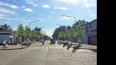 Imagen renderizada del proyecto diseñada por los técnicos municipales para la avenida Illia. (PRENSA MUNICIPIO)