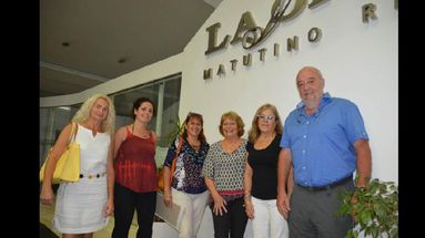 Escoda, Tealdi, Maluenda, Fidalgo, Gentile y Costa manifestaron su alegría a LA OPINION (ausente en la foto Paulo Scarlato). (LA OPINION)