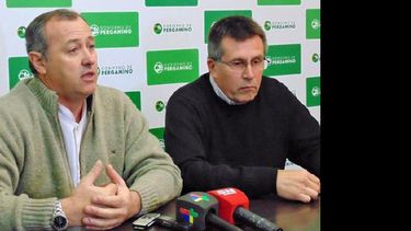 Ricardo Calzone y Mario Lousteau, funcionarios de la Secretaría de Salud. (LA OPINION)