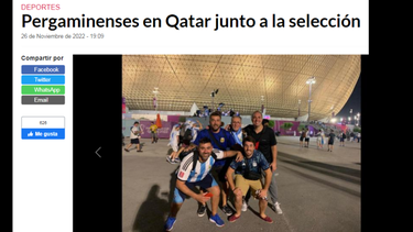 Muchaaaachos: fueron muchos los pergaminenses que pudieron ver en Qatar a la Scaloneta. Muchaaaachos: fueron muchos los pergaminenses que pudieron ver en Qatar a la Scaloneta.