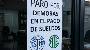Los gremios que nuclean a los trabajadores estatales en San Pedro iniciaron una medida de fuerza por tiempo indeterminado tras confirmarse que el Departamento Ejecutivo local depositará los haberes correspondientes al mes pasado recién el próximo viernes 10 de abril. Los gremios que nuclean a los trabajadores estatales en San Pedro iniciaron una medida de fuerza por tiempo indeterminado tras confirmarse que el Departamento Ejecutivo local depositará los haberes correspondientes al mes pasado recién el próximo viernes 10 de abril.