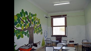 Los caloventores se instalaron en planta baja. (LA OPINION)