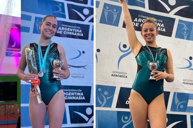 Guadalupe Aranibe y Azul Álvarez compitieron en el Torneo Nacional en Mar de Ajó.