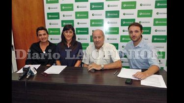 Marchi, Yaryura, Fernández y Ghilarducci brindaron detalles de los talleres destinados a los hombres violentos. (LA OPINION)