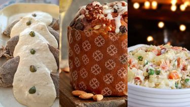 La mesa navideña argentina suele incluir preparaciones como el vitel toné, la ensalada rusa, matambre arrollado y pionono. El pan dulce es el gran protagonista de las fiestas, con frutas abrillantadas, frutos secos o chocolate. La mesa navideña argentina suele incluir preparaciones como el vitel toné, la ensalada rusa, matambre arrollado y pionono. El pan dulce es el gran protagonista de las fiestas, con frutas abrillantadas, frutos secos o chocolate.