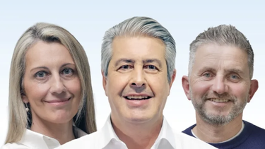 el intendente Javier Martínez acompaña a Paula Bustos y Gustavo Ciuffo en los carteles de campaña el intendente Javier Martínez acompaña a Paula Bustos y Gustavo Ciuffo en los carteles de campaña