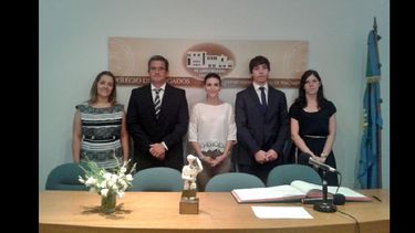 Los nuevos matriculados con que cuenta el Departamento Judicial Pergamino. (COLEGIO DE ABOGADOS DE PERGAMINO)