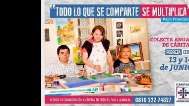 Los afiches demuestran diversas historias de vida. (CARITAS ARGENTINA)