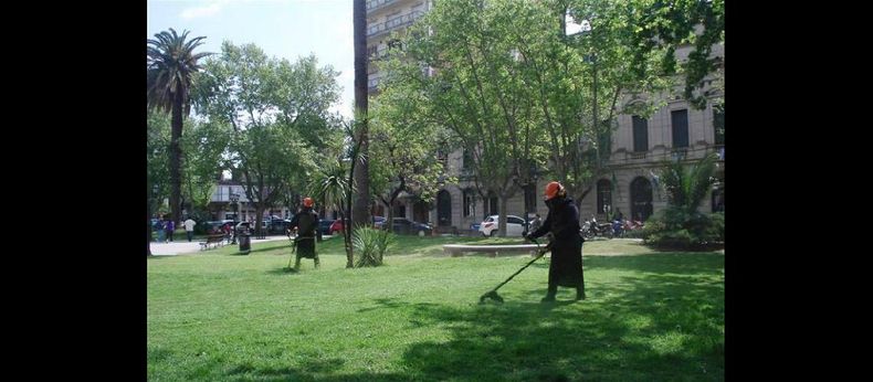 Las intervenciones en los espacios públicos se vienen llevando a cabo y solicitan el acompañamiento de la gente para cuidarlos. (LA OPINION)