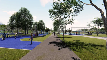 Render del parque norte de San Nicolas Render del parque norte de San Nicolas