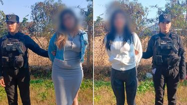 Las dos gitanas aprehendidas por la Policía. Las dos gitanas aprehendidas por la Policía.