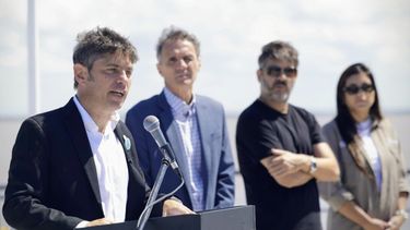 Axel Kicillof anunciando las inversiones. Axel Kicillof anunciando las inversiones.