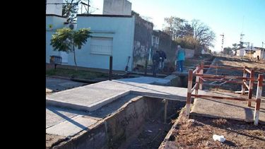 Los trabajos en Sarratea estarán terminados en alrededor de dos semanas. (LA OPINION)