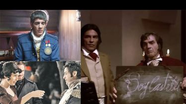 Del Cabildo a la pantalla. Pablo Echarri como José de San Martín; Valeria Bertuccelli en el rol de María Josefa Ezcurra y Pablo Rago que personificó a Manuel Belgrano; Juan Palomino interpretó a Bernardo de Monteagudo y Lito Cruz de Juan José Castelli. Del Cabildo a la pantalla. Pablo Echarri como José de San Martín; Valeria Bertuccelli en el rol de María Josefa Ezcurra y Pablo Rago que personificó a Manuel Belgrano; Juan Palomino interpretó a Bernardo de Monteagudo y Lito Cruz de Juan José Castelli.