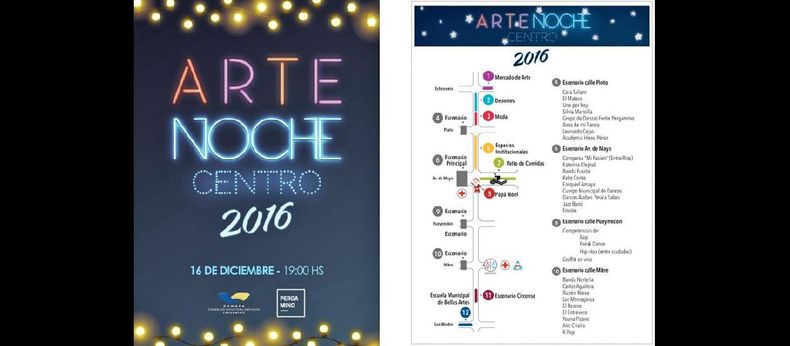 Como en cada diciembre, el evento se desarrollará en la zona céntrica. (GOBIERNO DE PERGAMINO) - En el plano se puede advertir la ubicación de los diferentes atractivos. (GOBIERNO DE PERGAMINO)