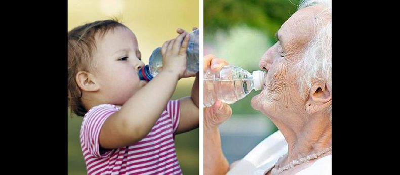 Los niños y adultos mayores son los más proclives a sufrir las consecuencias del calor: Mantenerlos hidratados es clave. (LA OPINION)