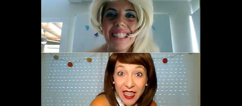 Candela Linarello y Luciana Cruz conforman el elenco del último capítulo de la primera temporada de Cuarentena. (ESCENA DIGITAL PERGAMINO)