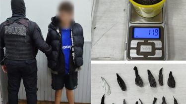 La Policía aprehendió al joven de 19 años que sería un eslabón vulnerable de la organización de narcomenudeo. La Policía aprehendió al joven de 19 años que sería un eslabón vulnerable de la organización de narcomenudeo.