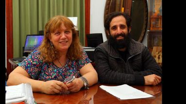 Cristina Torrano y Hernán Zárate. Este domingo se realizará la segunda edición de Bellas Artes te encuentra bailando. (PRENSA-MUNICIPIO)