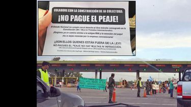 Los reclamos en las cabinas ubicadas en Paraje Larena son permanentes por la falta de respuestas a la habilitación de caminos colectores. (LA OPINION)