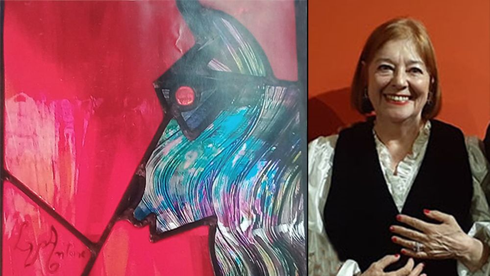 Susana Panza y su obra. La destacada artista especializada en el arte del vitreaux, festejó en el año 2024 sus 40 años de trayectoria.