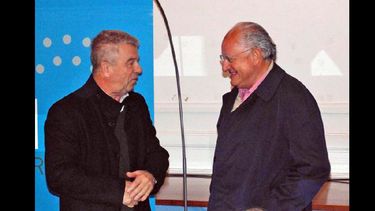 El intendente Omar Pacini agradeció la tarea que desarrolla Abel Albino en el país. (LA OPINION)