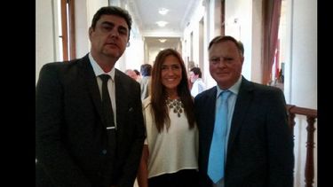 Los ediles Arturo Terrile, María de los Angeles Conti y Vicente Ardissone. (FRENTE RENOVADOR)