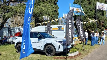 Vista panorámica del stand que la firma tiene en la 86ª Expo Rural de Pergamino.